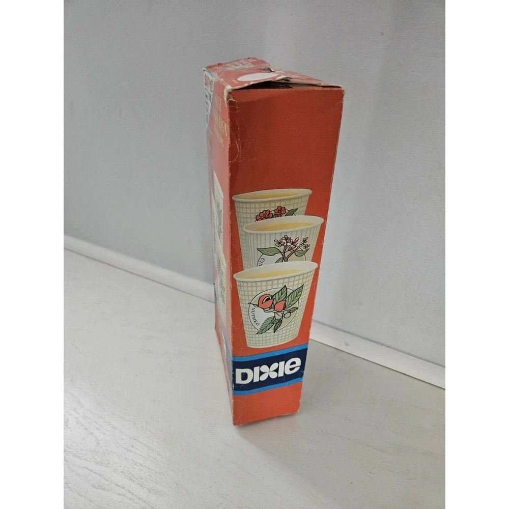 Vintage Dixie Cups Spice Collection 99Ct 5oz Old Stock/Open Box 1986 *READ*‎